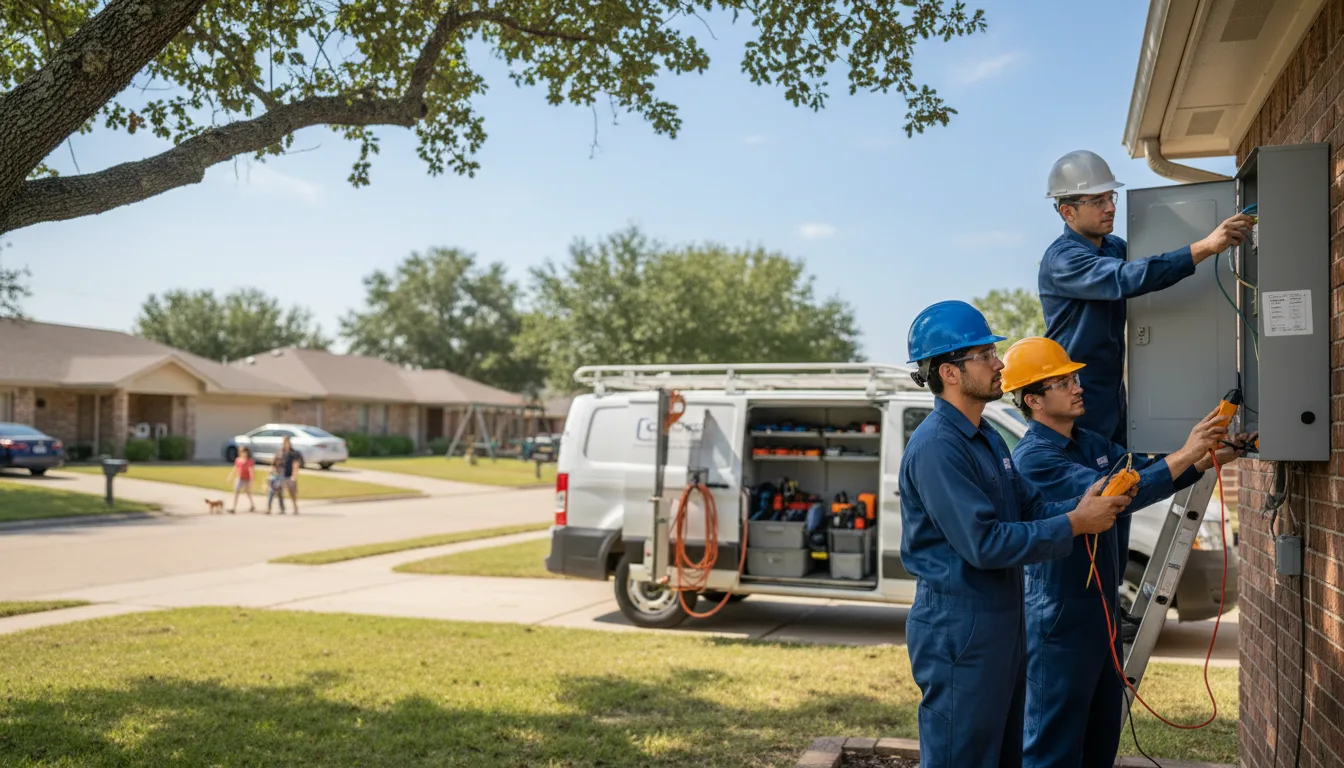 Certified electrician providing emergency electrical services in Valmora, NM